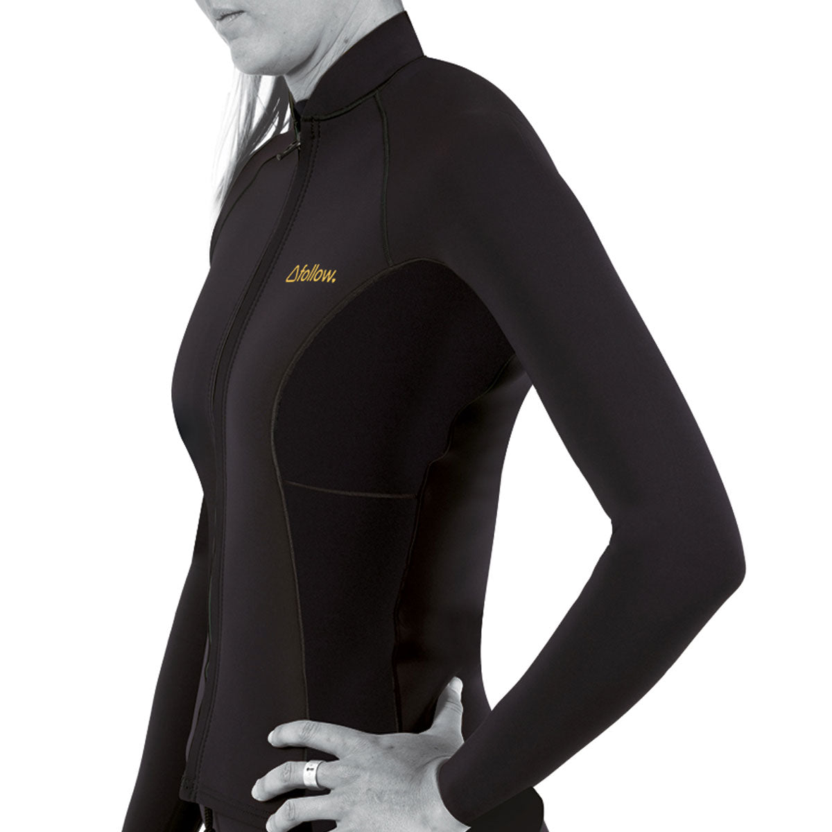 Follow Ladies Atlantis FZ Wetty Top - Black