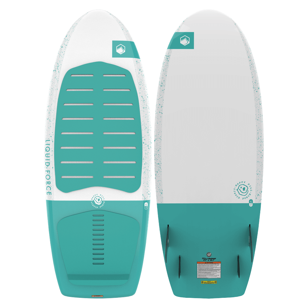 A Liquid Force 2023 Happy Pill Wakesurf with a sleek design for optimal performance on the water.