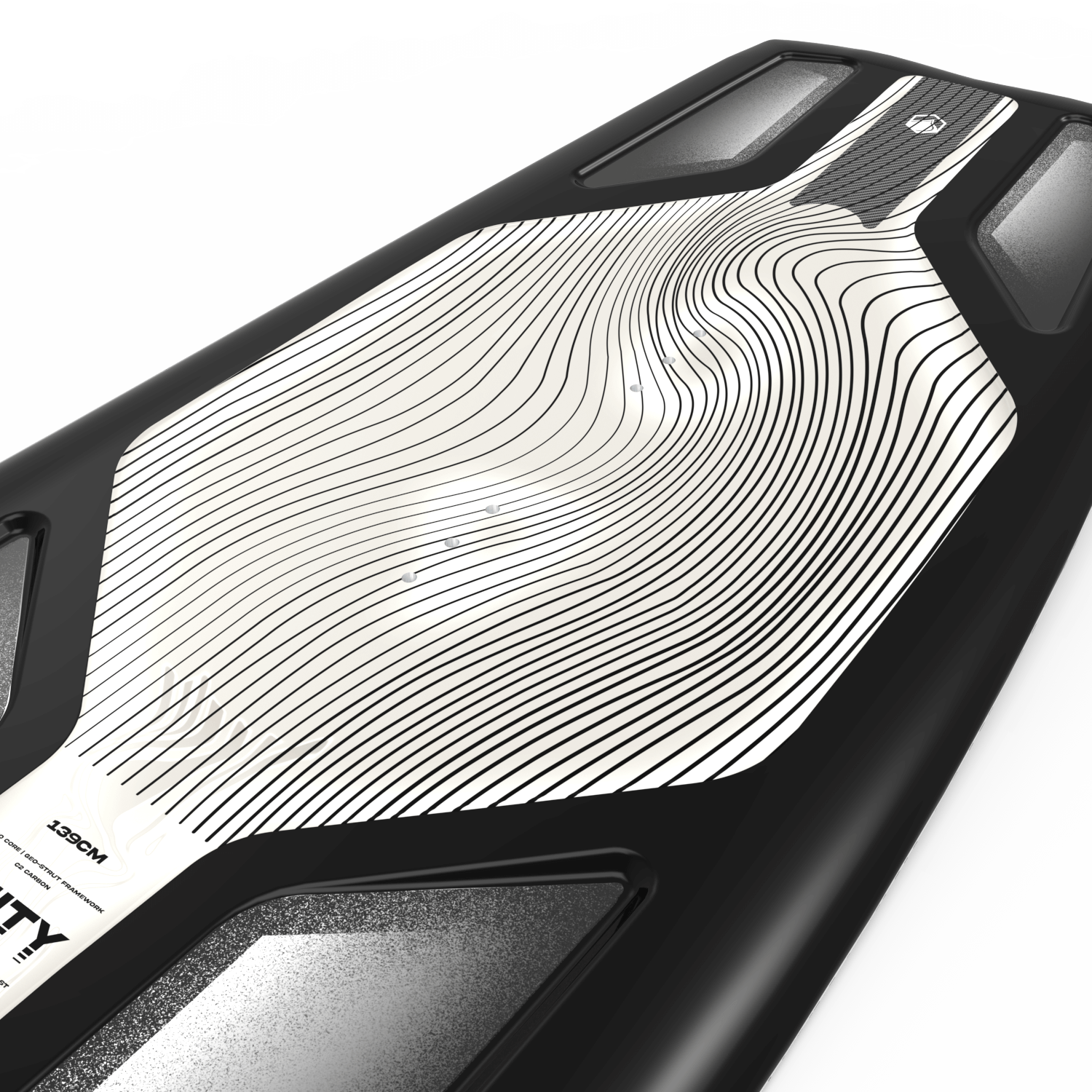 An explosive Liquid Force 2024 Unity Aero Wakeboard (Pre-Order) on a white surface.