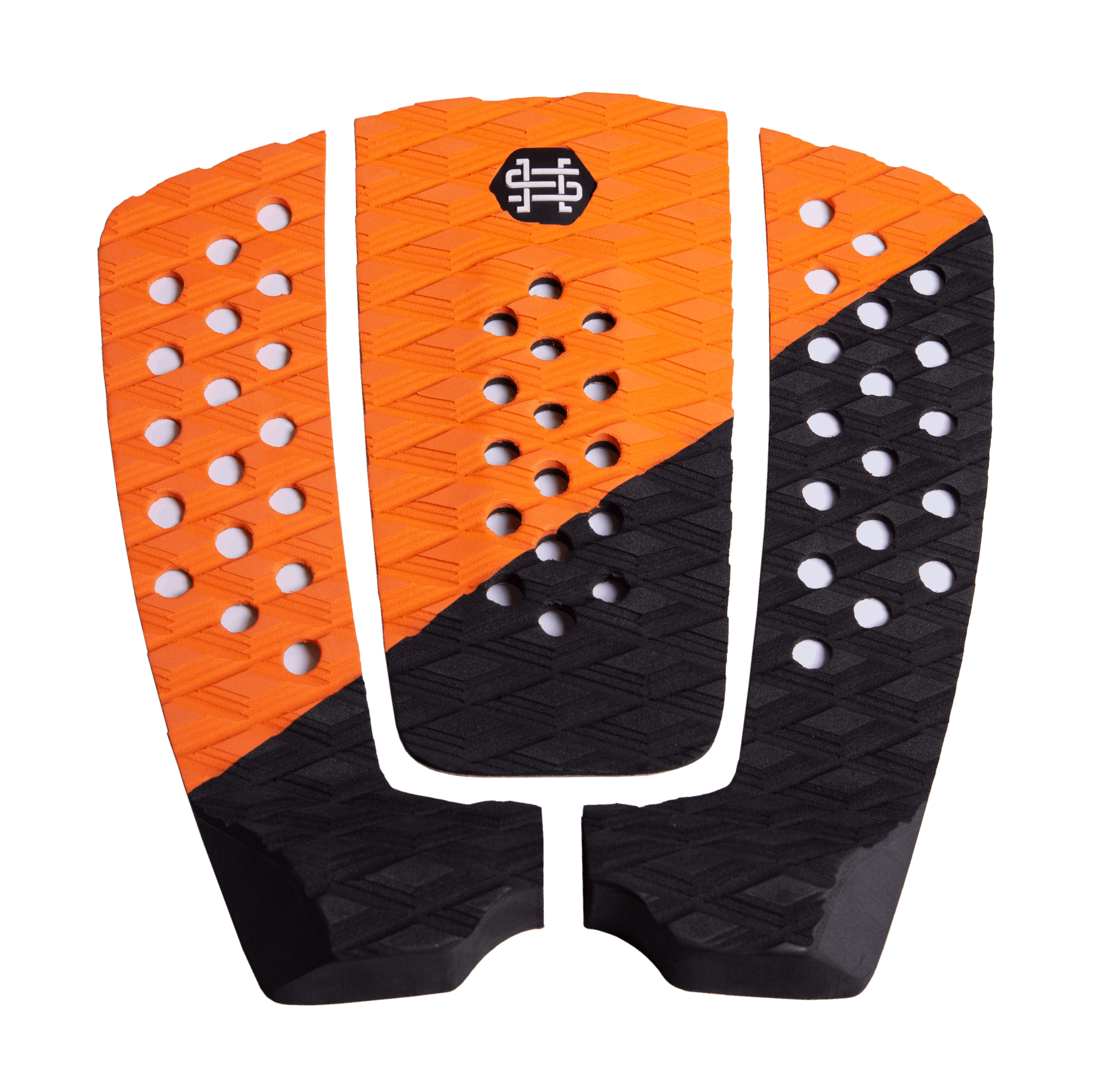 A pair of HL Diamond Rear Traction Pads with a premium traction Diamond pattern on a black background, made by Hyperlite.