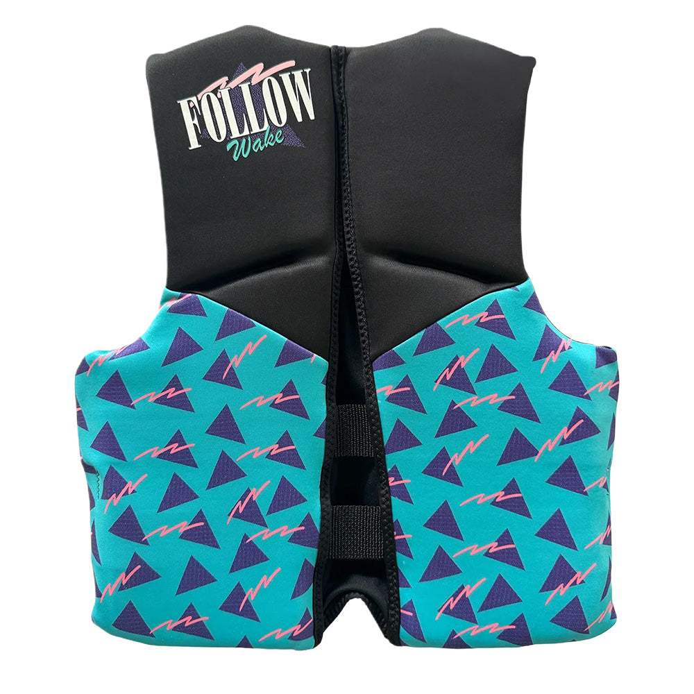 Follow Grommy Youth CGA Jacket - Black/Teal (50-90 LBS)