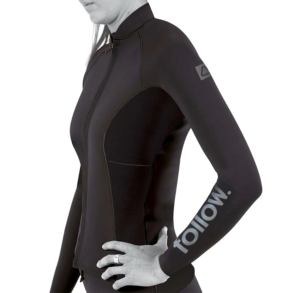 Follow Ladies Atlantis FZ  Wetty Top - Black