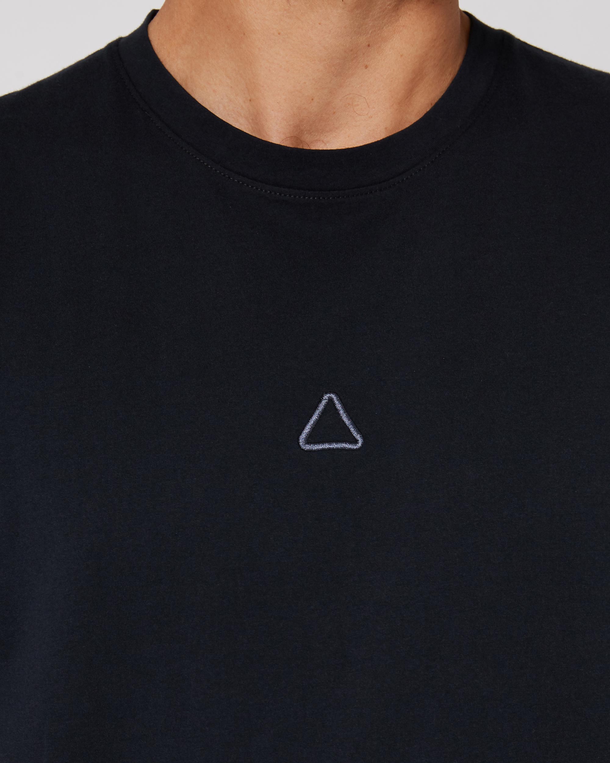 Follow Stitched Tee - Black