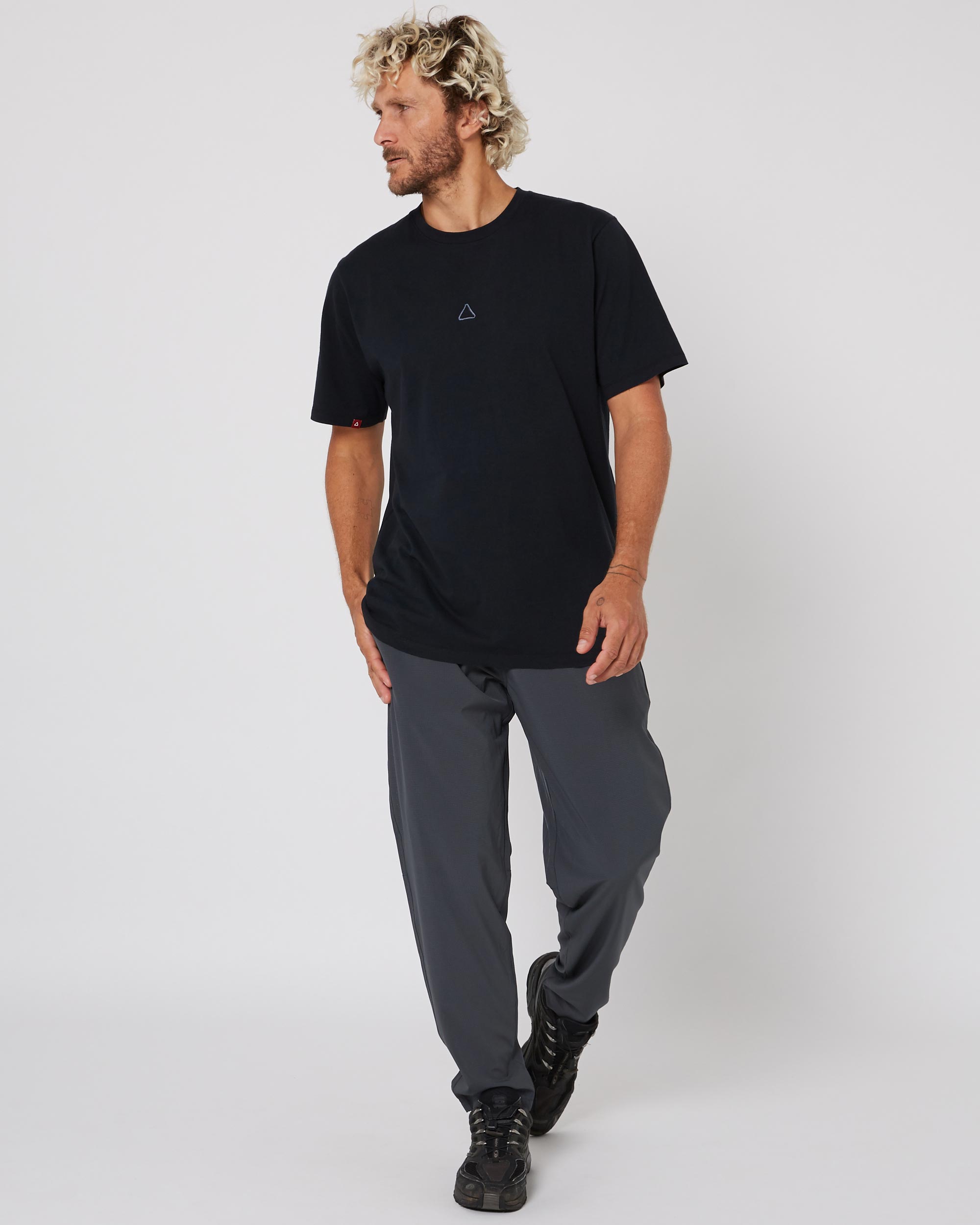 Follow Stitched Tee - Black