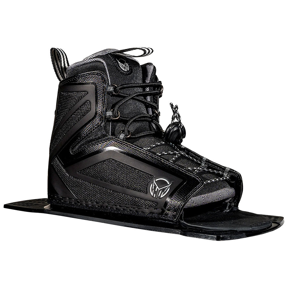 The HO 2025 Stance 110 Rear Plate by HO Sports showcases an open toe design, laces, and a sturdy baseplate for peak performance. Its GAIA PVC Free Foam Liner and enhanced lateral flexibility deliver comfort and control on the water.