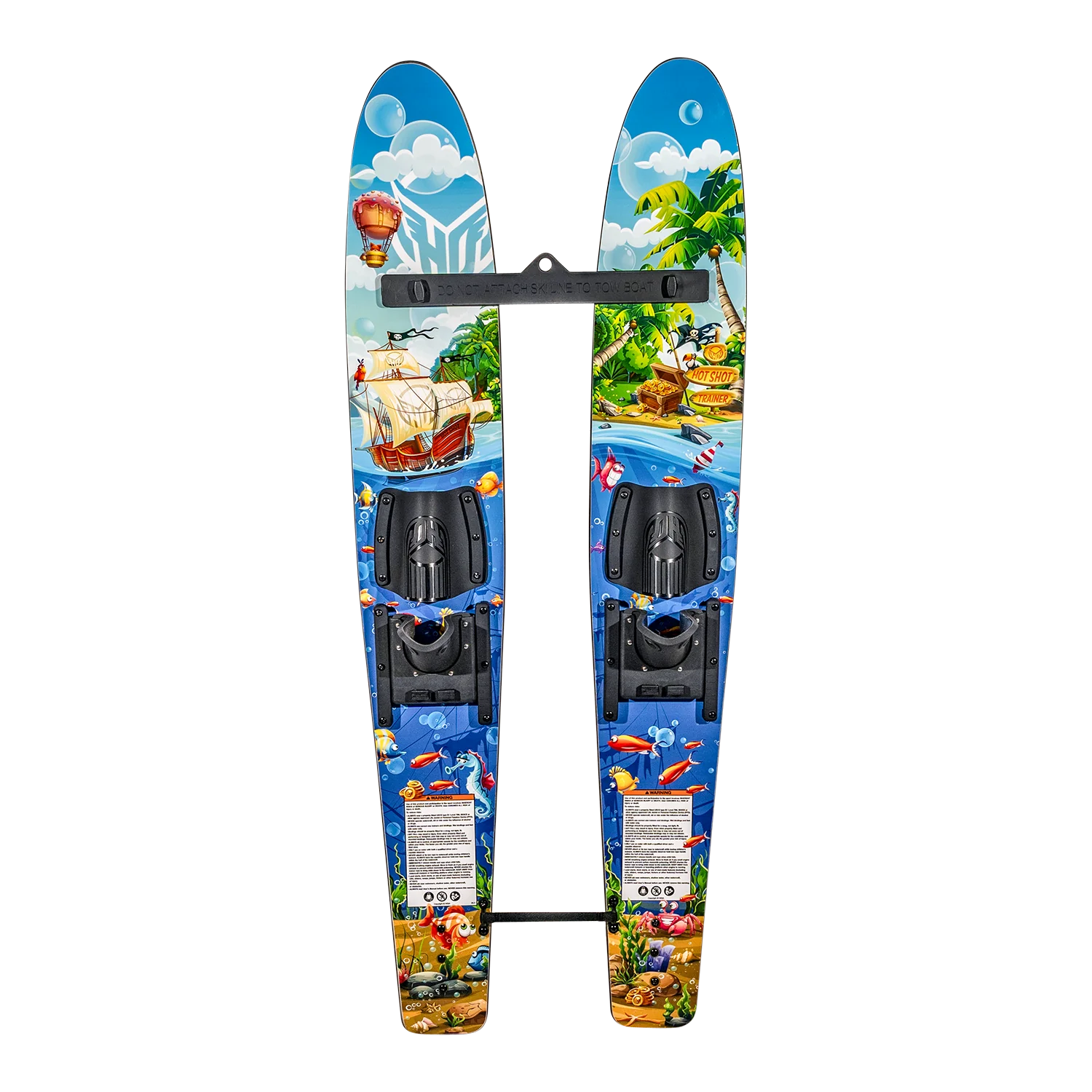 The HO Sports HO Hot Shot Combo Trainers feature lively tropical and maritime designs, including ships, palm trees, and islands. Ideal for young adventurers eager to ride the waves in style.