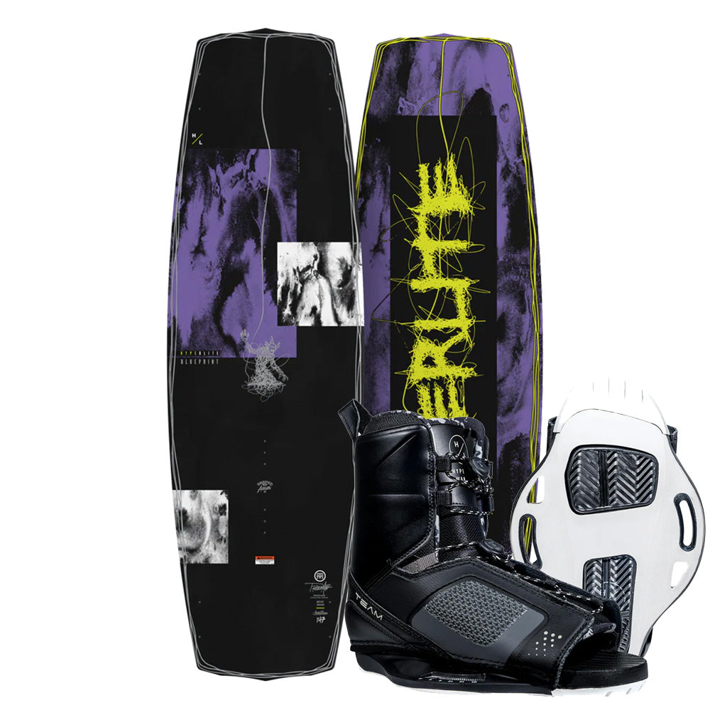 Hyperlite Blueprint Wakeboard | Team OT Bindings 2026