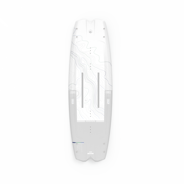 A lightweight Liquid Force 2023 Remedy Aero wakeboard, Harley Clifford Pro Model, on a white background.