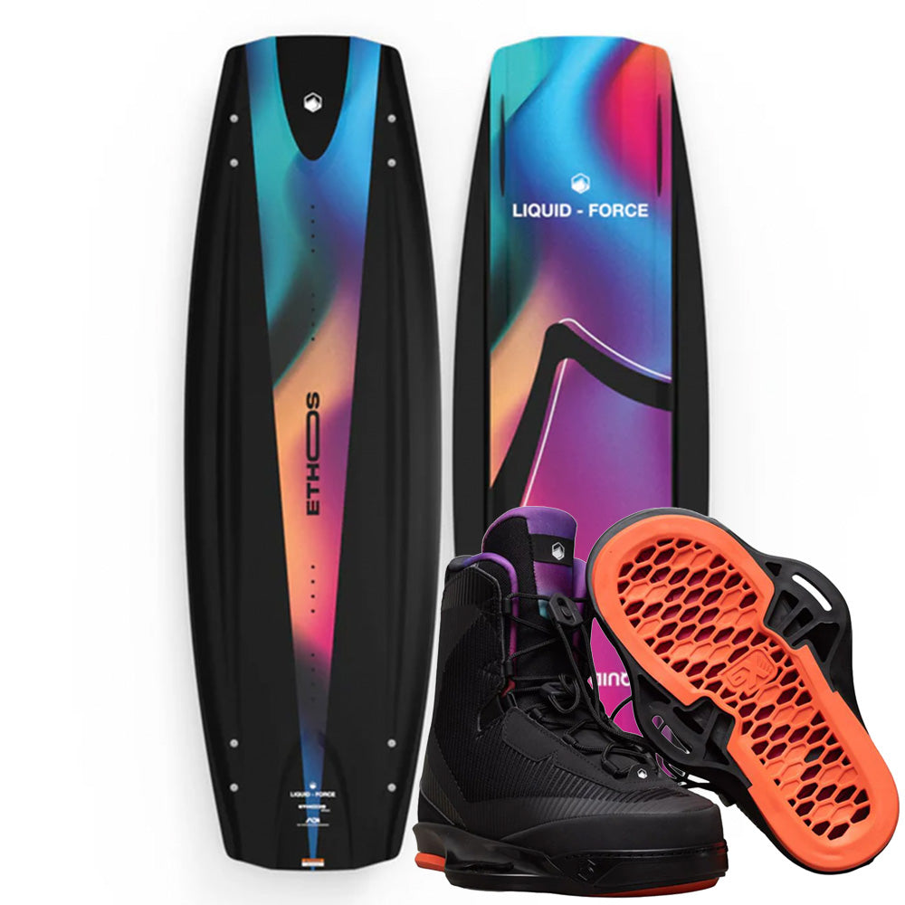 Liquid Force Ethos Wakeboard | Vertex 6X Boots 2026