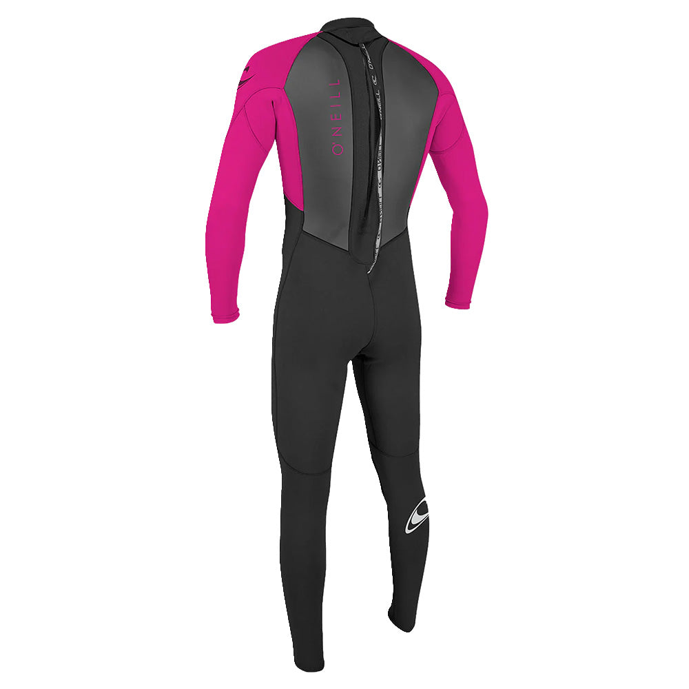 Black and pink wetsuit on a white background