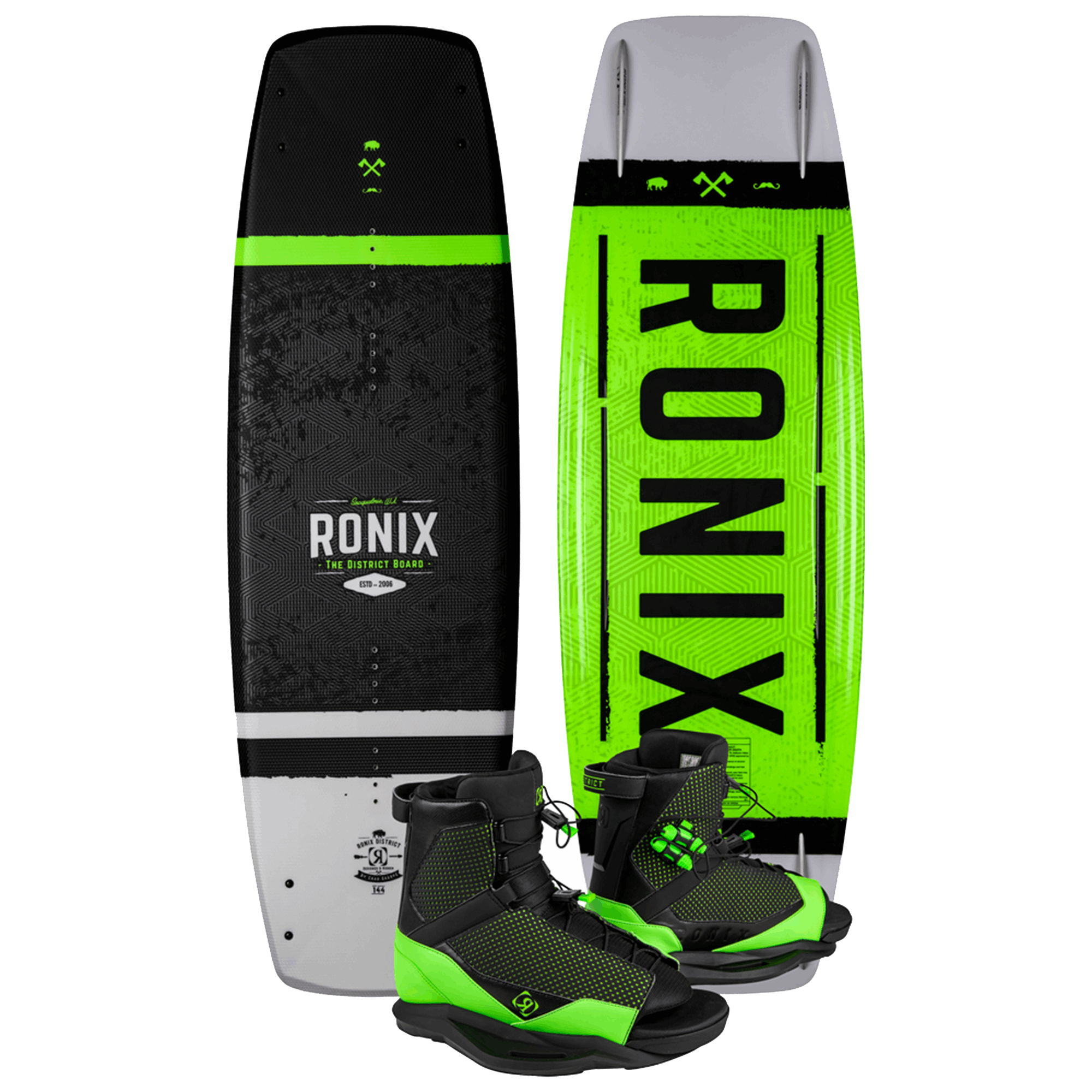 2021 Ronix District Wakeboard | District Bindings