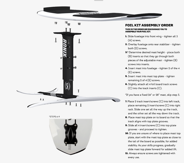 Ronix Koal Surface 727 Foil | Beginner-Intermediate Hybrid Series (Shift Mast)