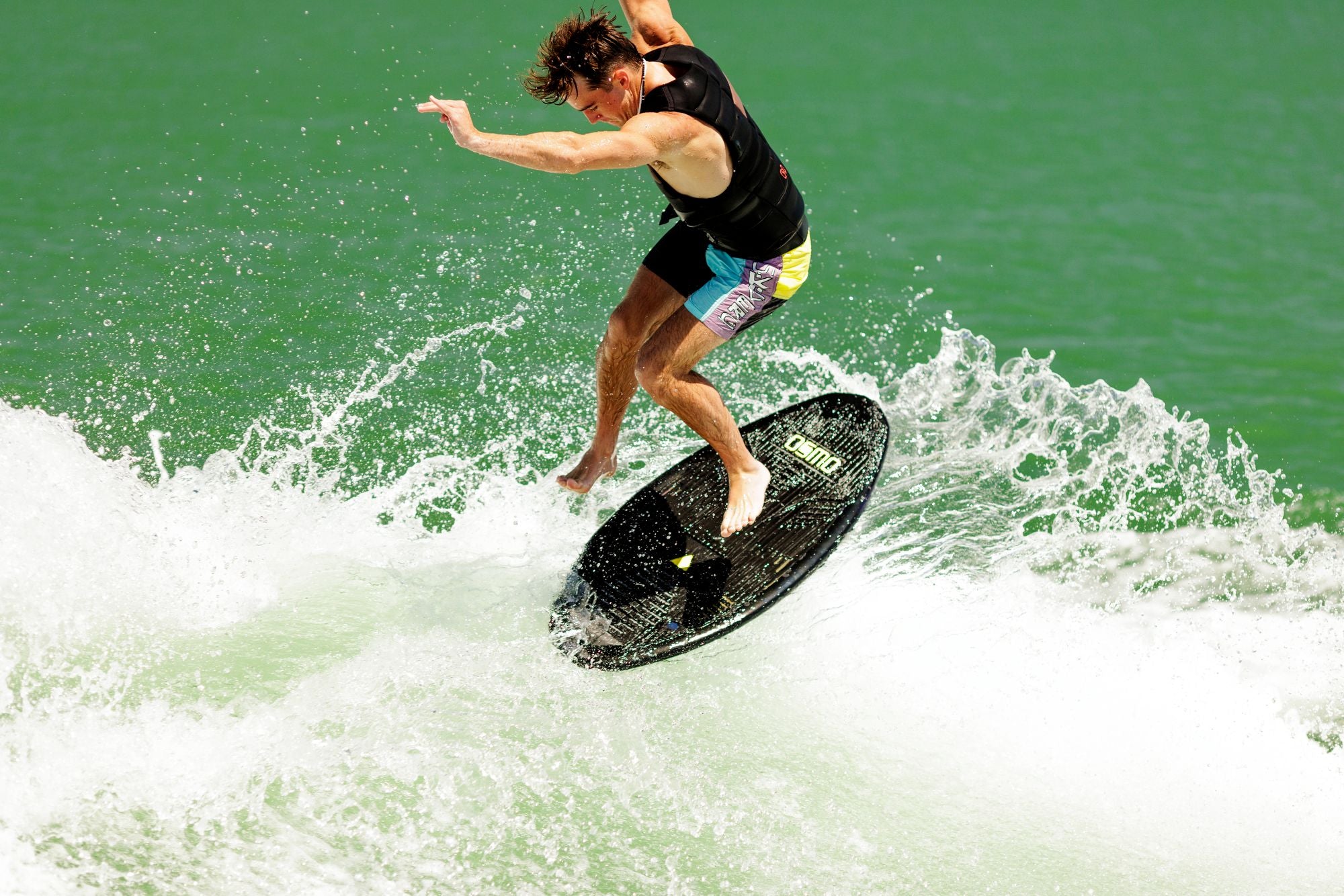 Ronix 2025 H.O.M.E. Carbon Pro Osmo Wakesurf Board - Action Shot