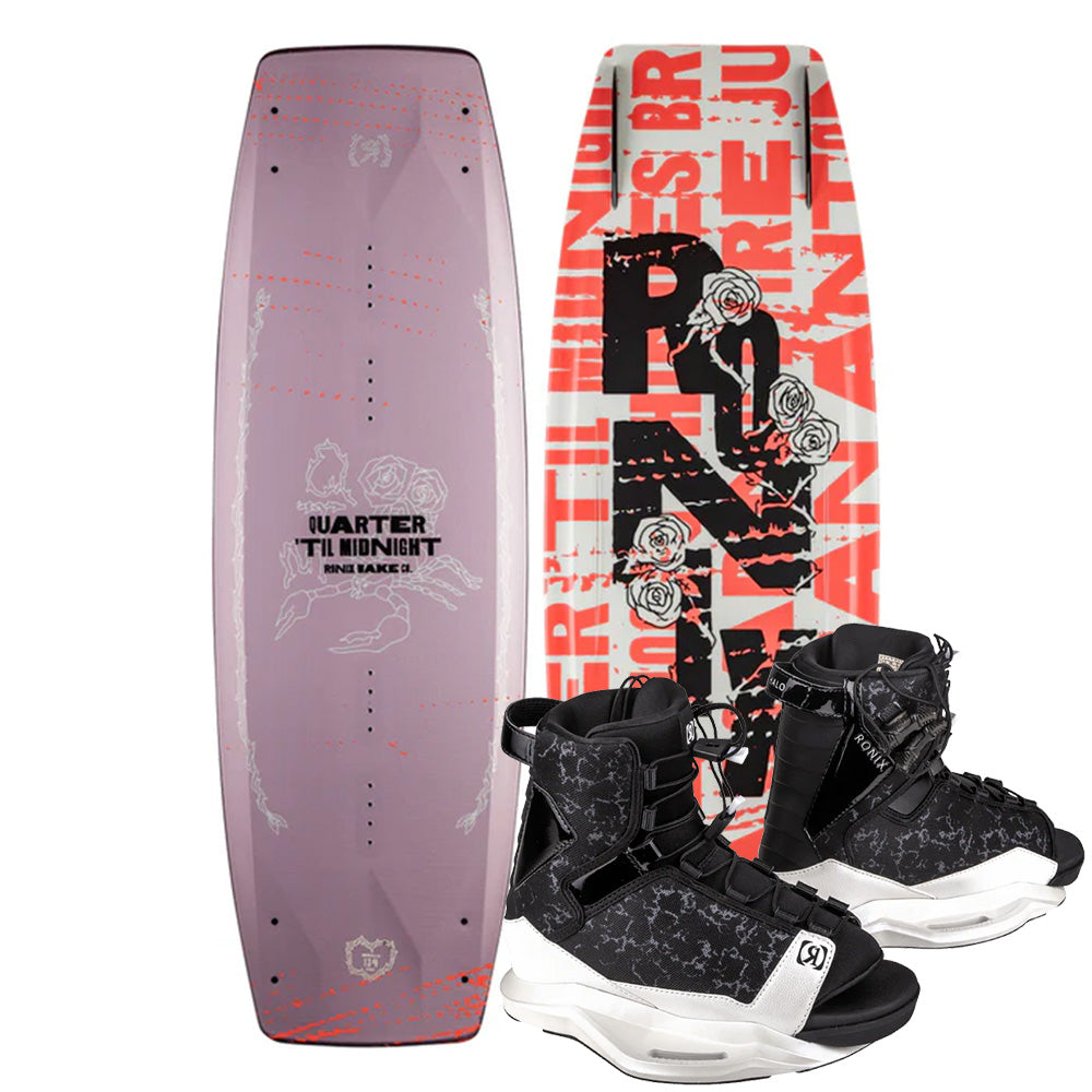Ronix Quarter 'Til Midnight Wakeboard | Halo Bindings 2026