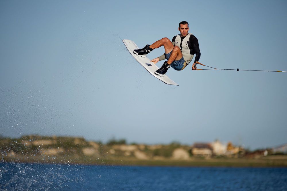 Ronix 2025 Supreme Wakeboard - Jake Pelot Action Shot 2