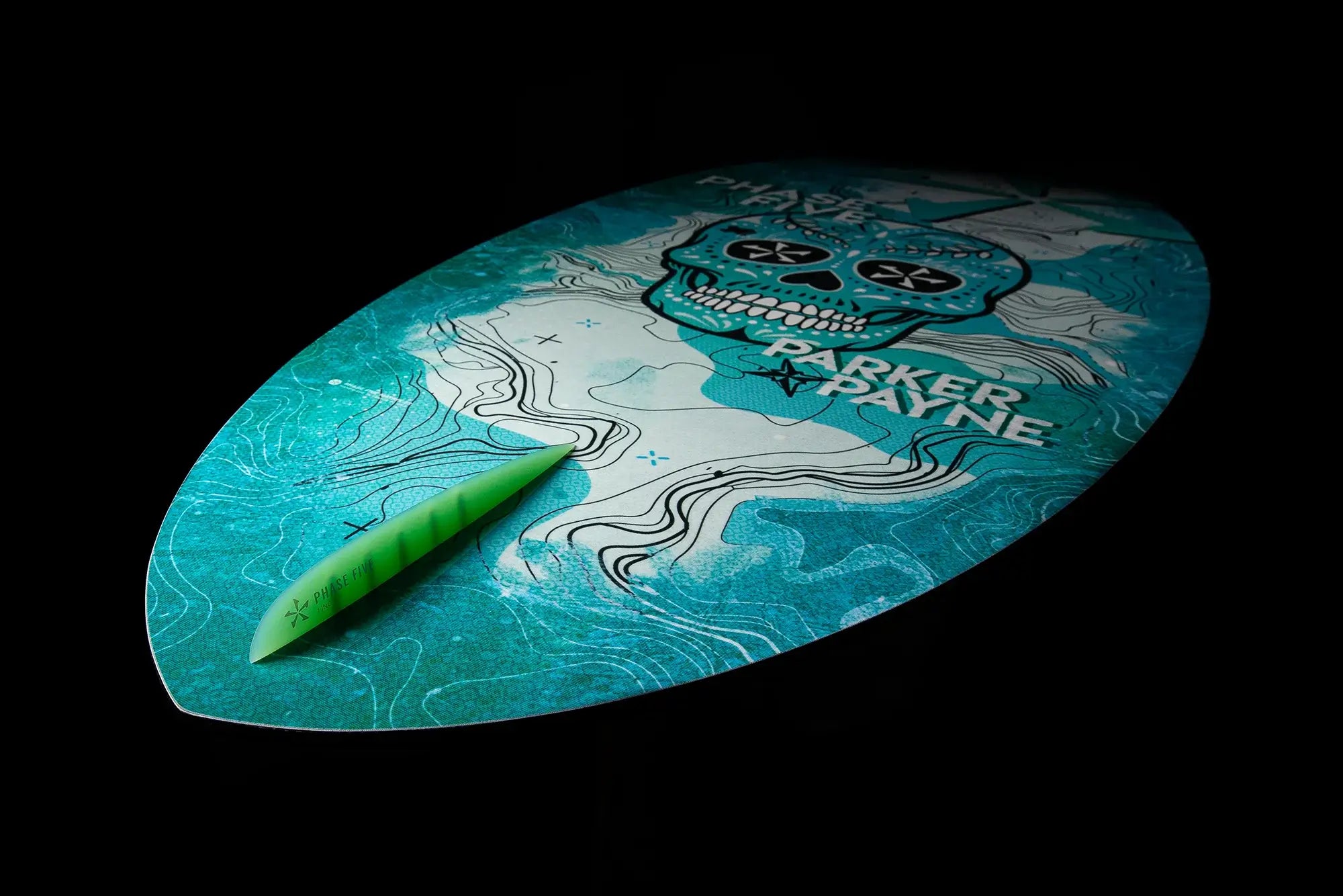 A Phase 5 2024 Matrix Payne Pro Wakesurf Board designed for high-performance surfing.