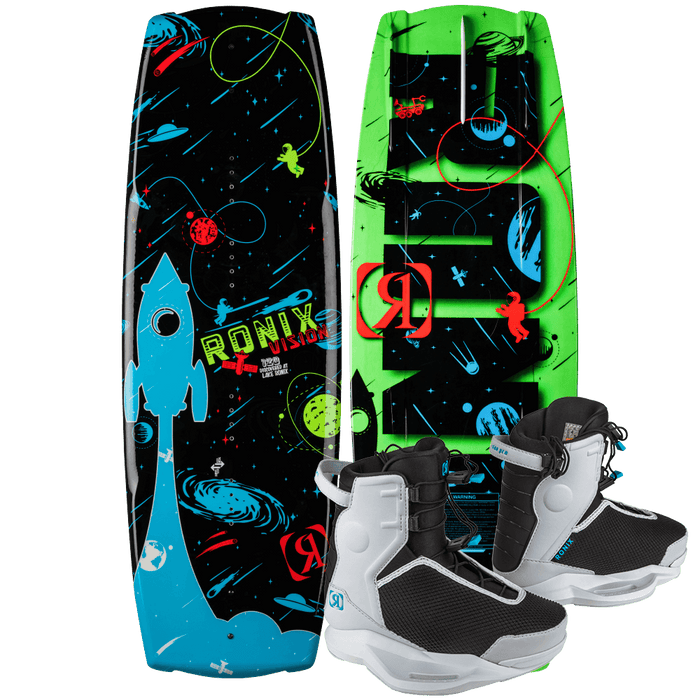 Ronix 2024 Kid's Vision Wakeboard | Vision Pro Boots