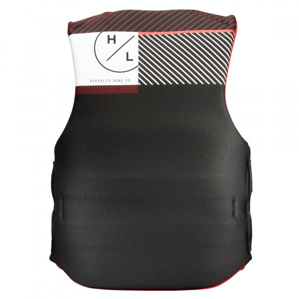 A Hyperlite Men's Indy CGA Vest - Red with a red and black design.