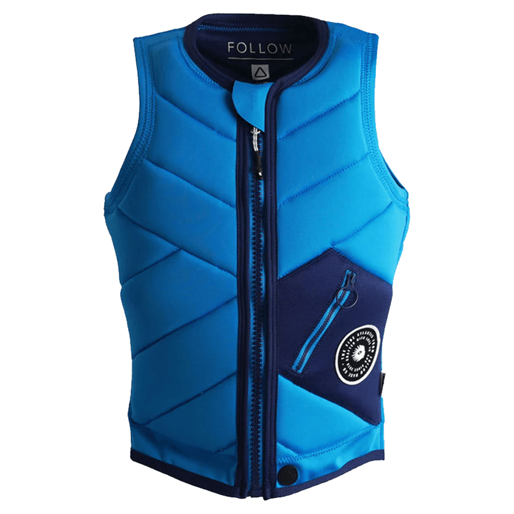 The Follow Atlantis Ladies Jacket - Royal Blue from Follow Wake with a zippered pocket offers riding bliss.