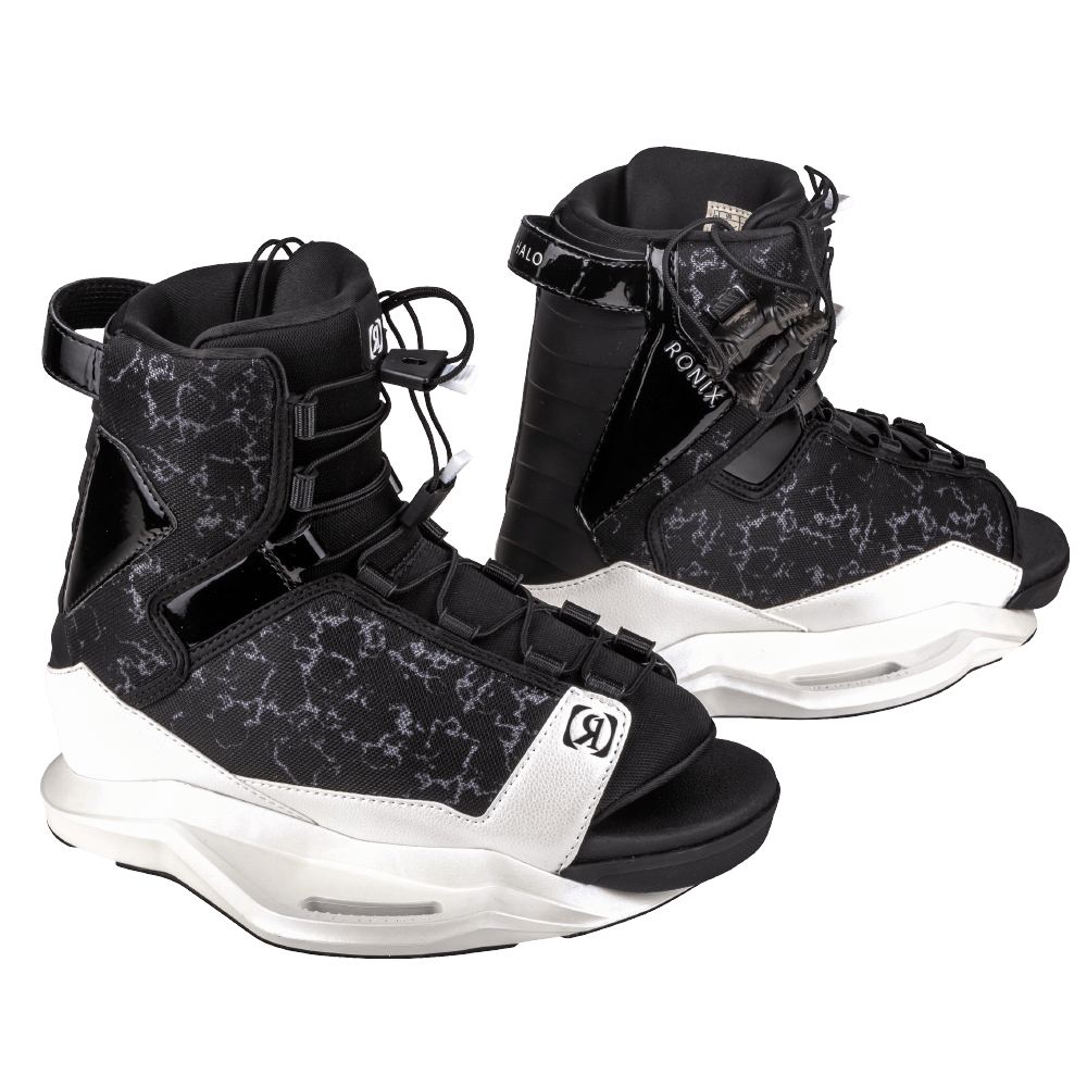 A pair of Ronix 2024 Women's Halo Bindings featuring the innovative MainFrame Technology and Stage 2 liners.