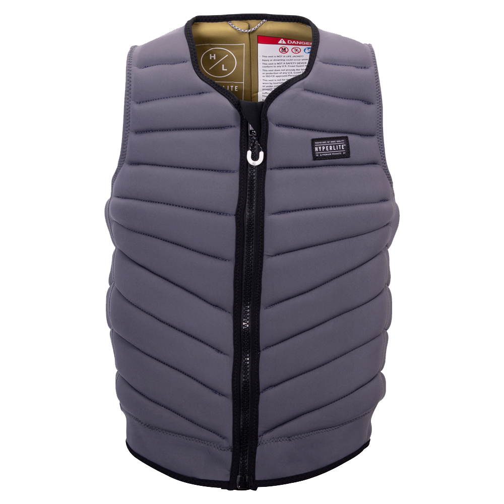 A Hyperlite 2022 NCGA Relapse Vest with a zipper on the front, offering mobility and impact protection.