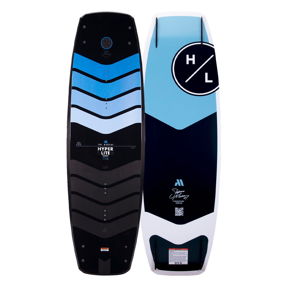 Blue, black, Hyperlite 2023 Murray Pro wakeboard.