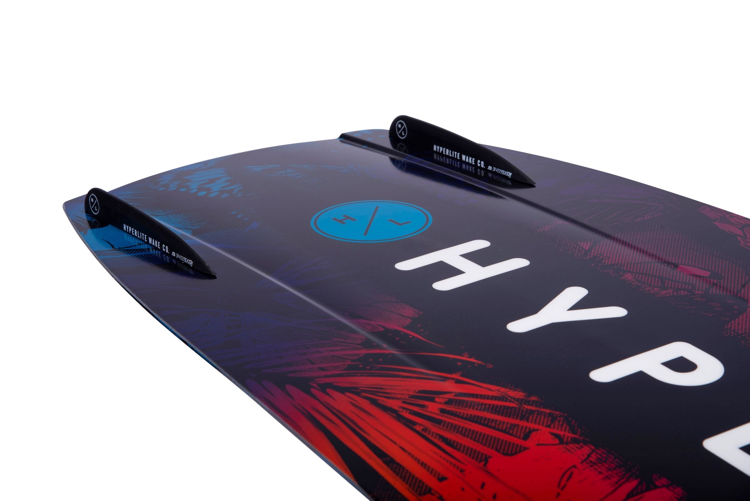 A Hyperlite Venice Wakeboard with the word hype on it, inspired by Shaun Murray.