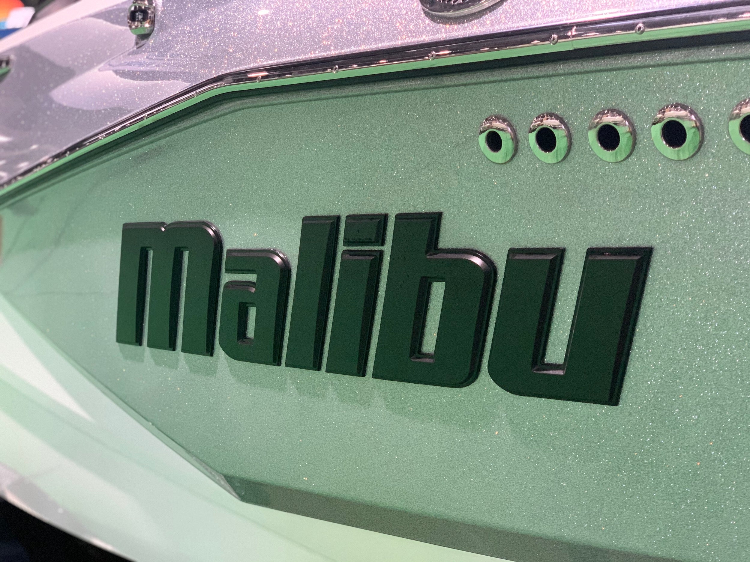 LG Malibu Decal - Black (On Boat)