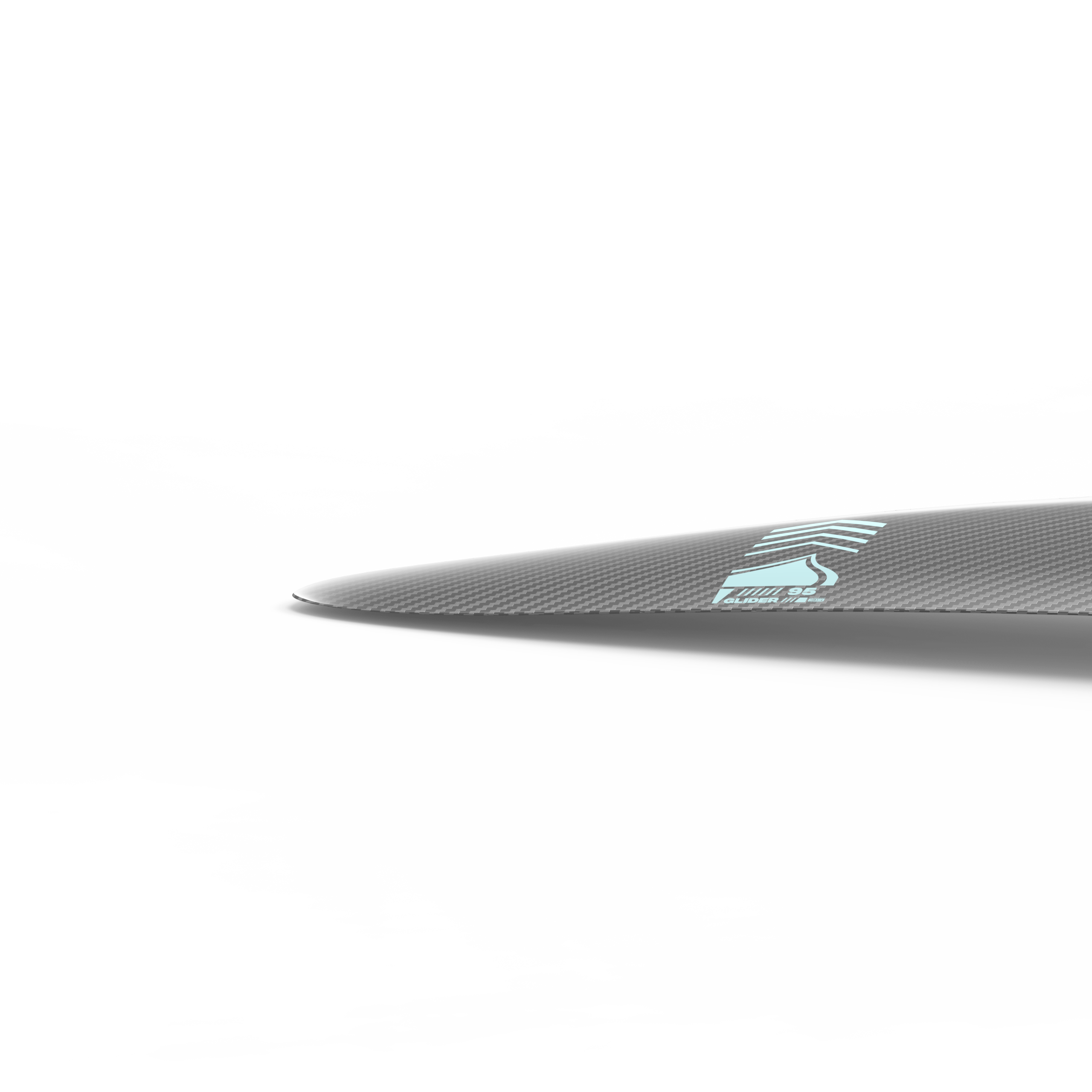 Liquid Force Glider 95, a carbon fiber blade, is featured in the png & psd images showcasing boat wakes and incorporating carbon fibre material.