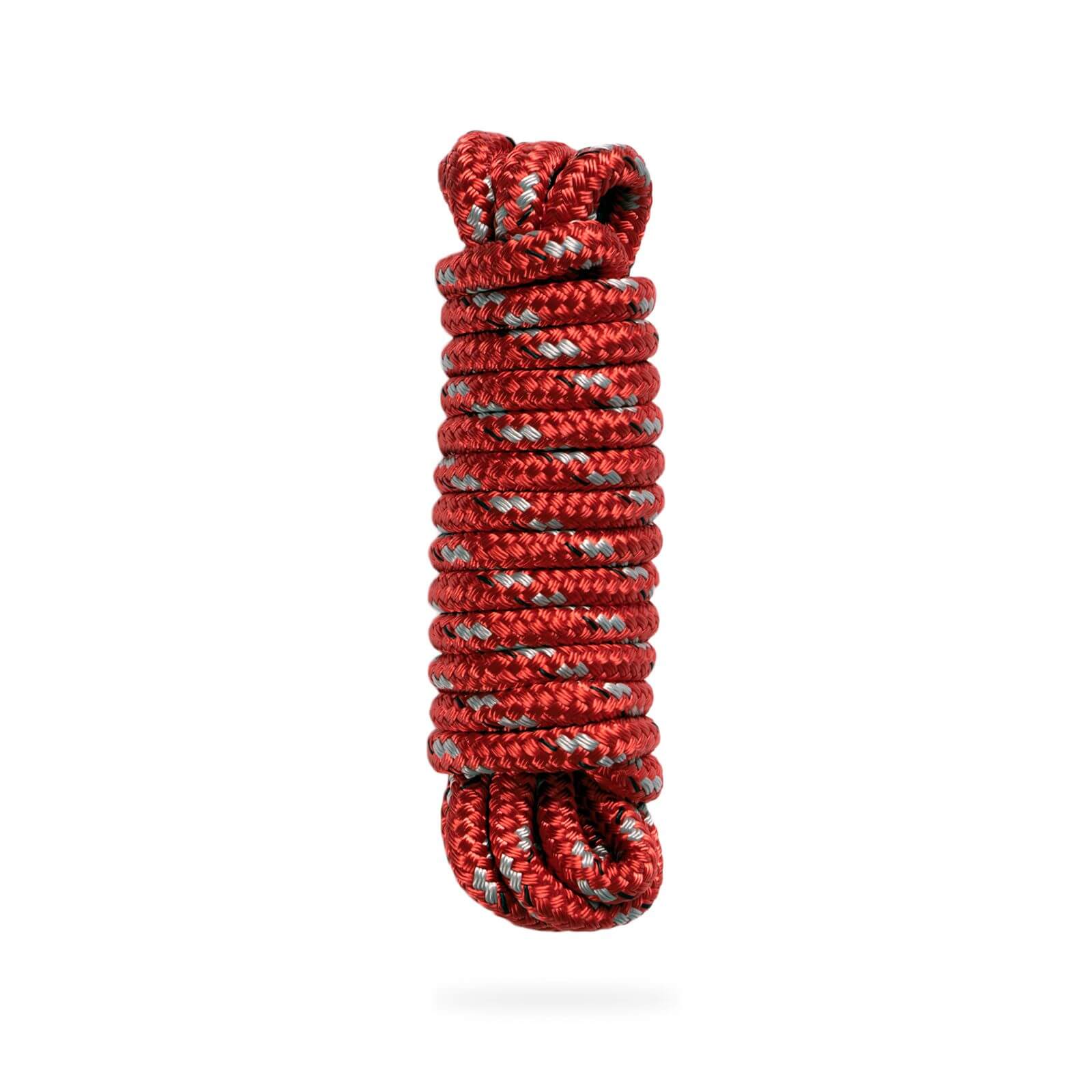 A high strength, double braided Mission Dock Lines rope on a white background.