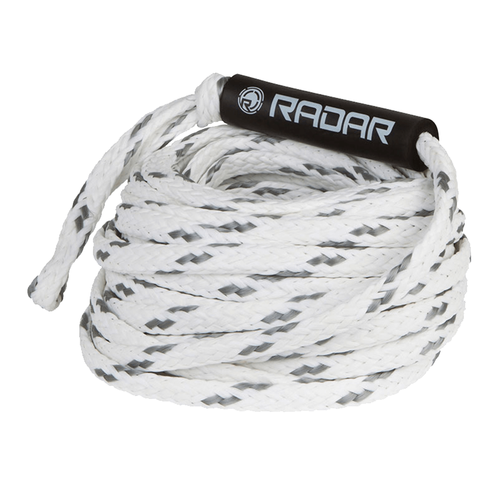 A white Radar rope with the word "redar" on it, available in an assortment of colors.