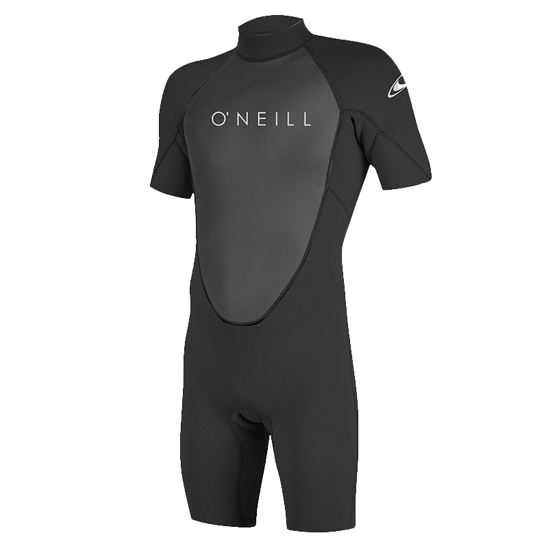 O'Neill men's short sleeve Reactor II 2mm BZ S/S Spring wetsuit, designed for durability and performance.