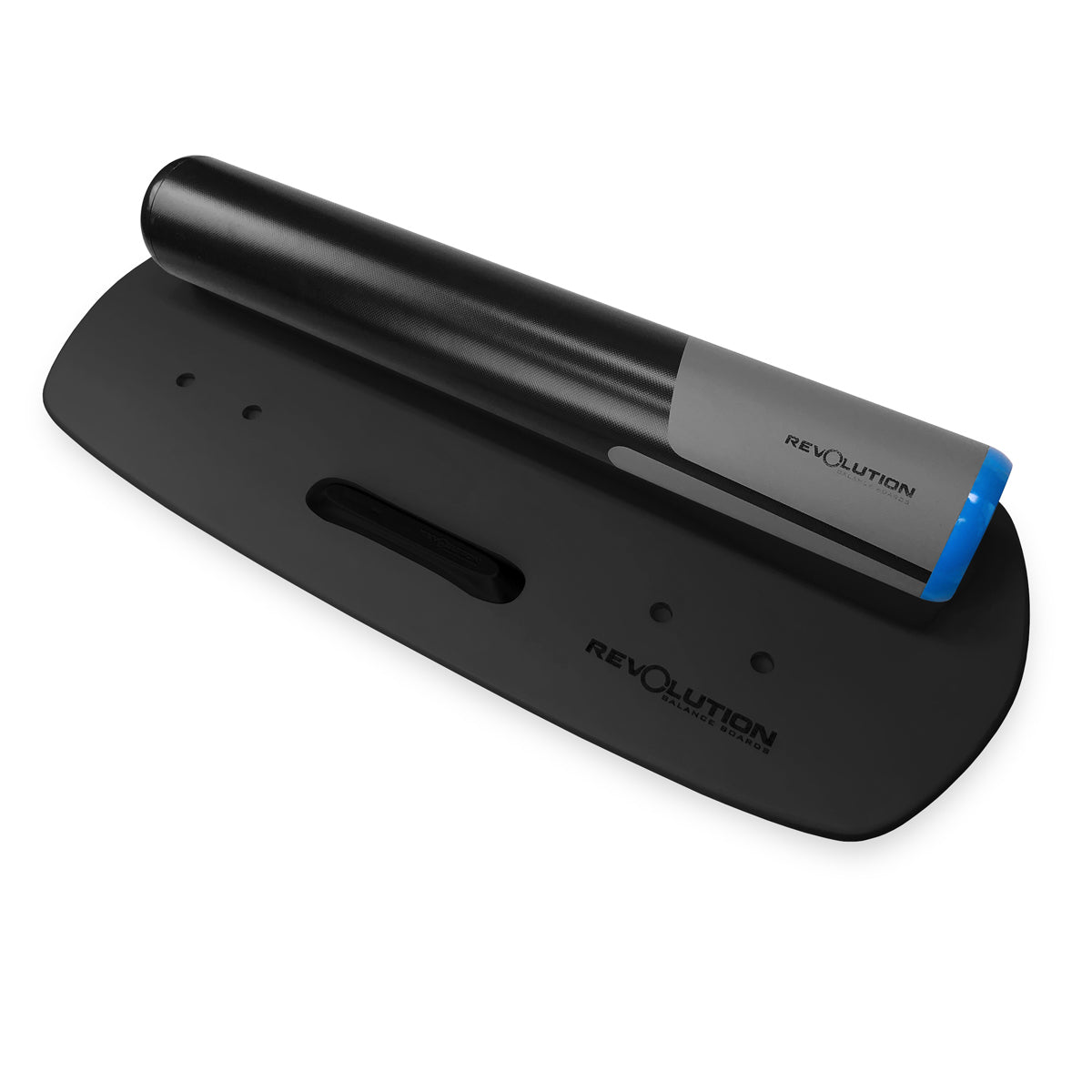 A Revolution black holder with a blue pen on it. The holder has a MagSwitch feature.