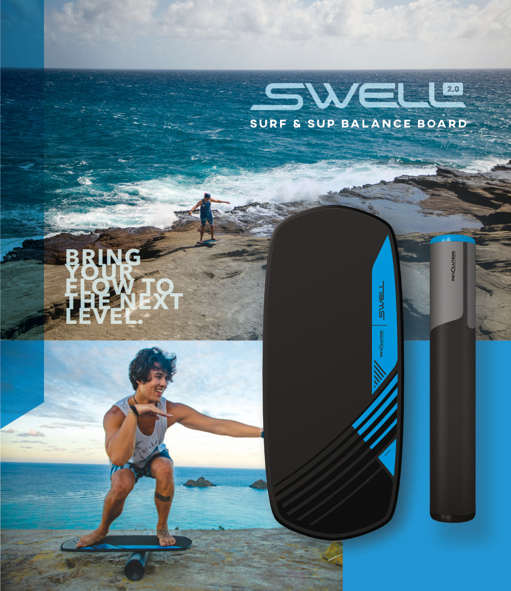 Revolution Swell 2.0 Balance Board equipped with MagSwitch for optimal surfing experience.