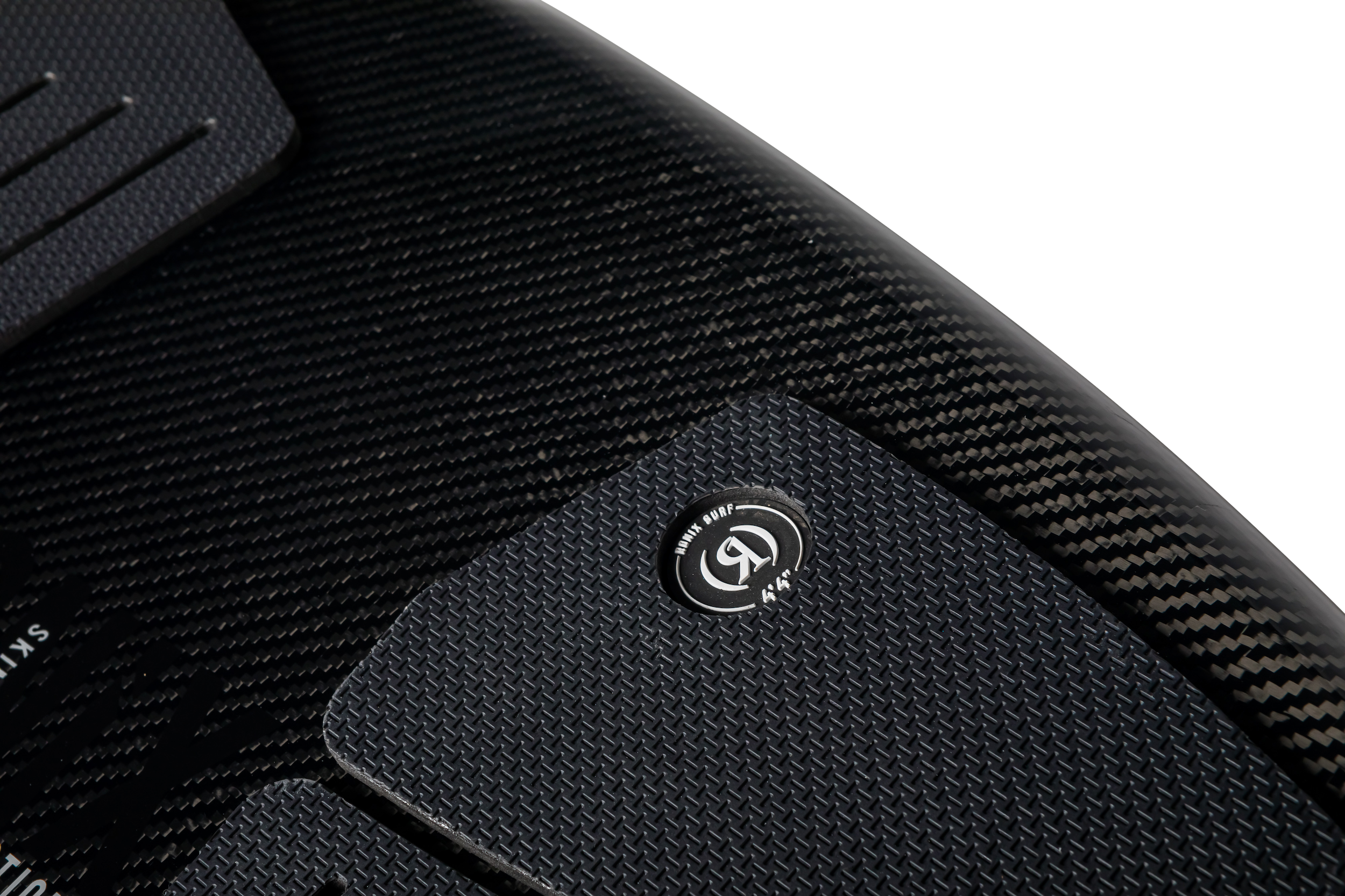 A high-end, black Ronix 2024 Carbon Air Core 3 Skimmer pedal.
