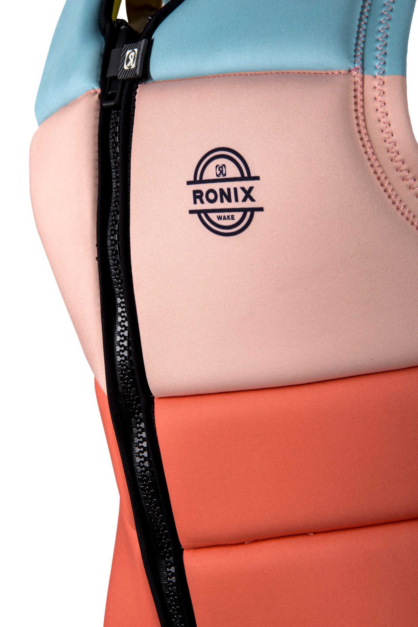 Ronix CE approved women's life jacket with flex foam for impact protection.