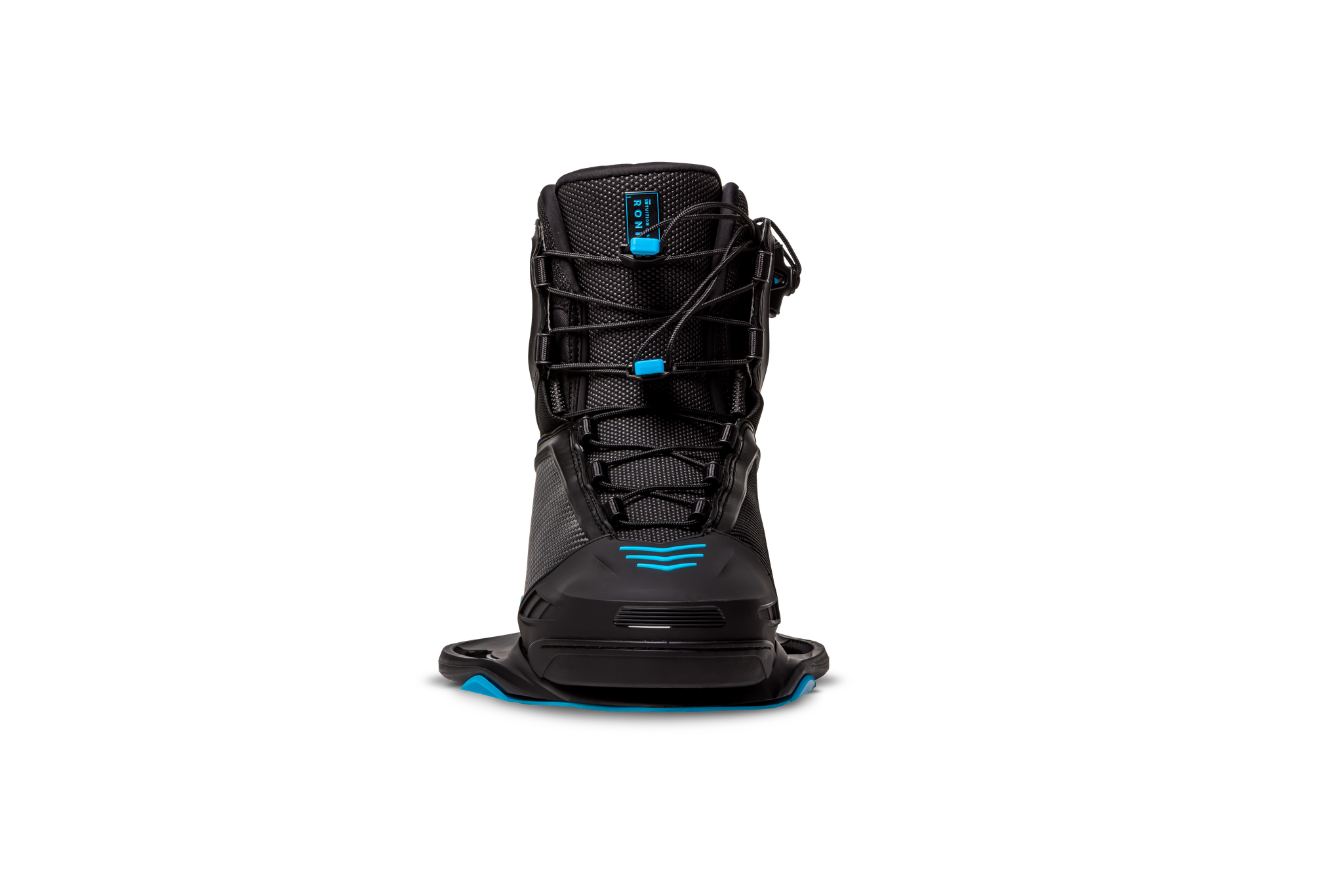 A Ronix 2023 One Carbitex Boot on a black background with an Intuition+ heat moldable liner.