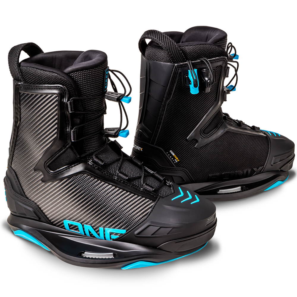 A pair of Ronix 2023 One Carbitex Boots with an Intuition+ heat moldable liner.