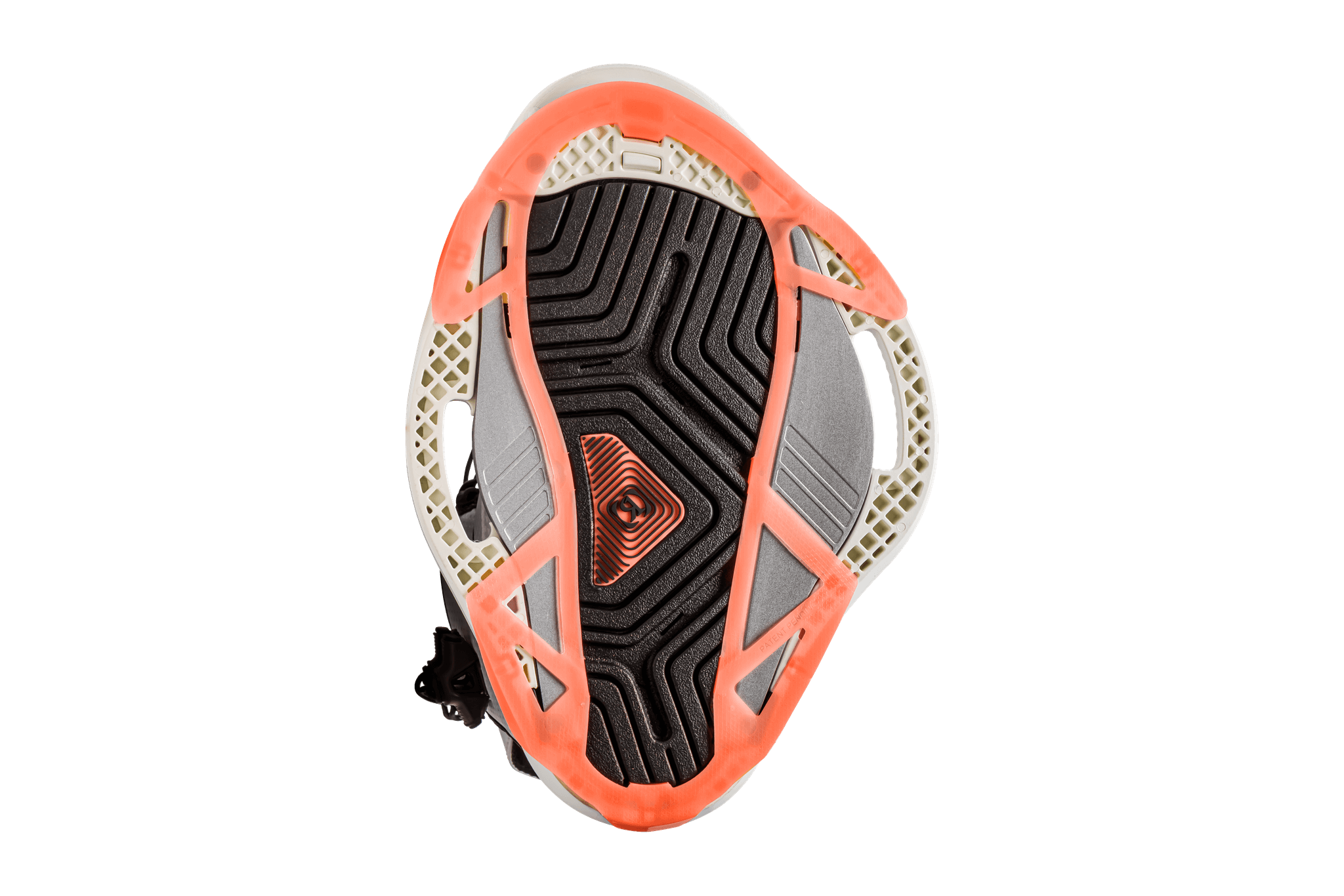 A pair of Ronix 2023 Women's Rise Bindings on a black background, perfect for the women's line.