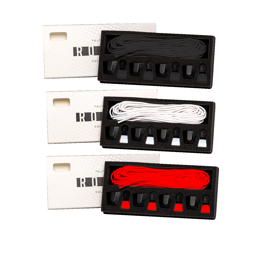 A set of Ronix Lace Lock Kits (set of 4 laces and lace locks) in a replacement kit box.