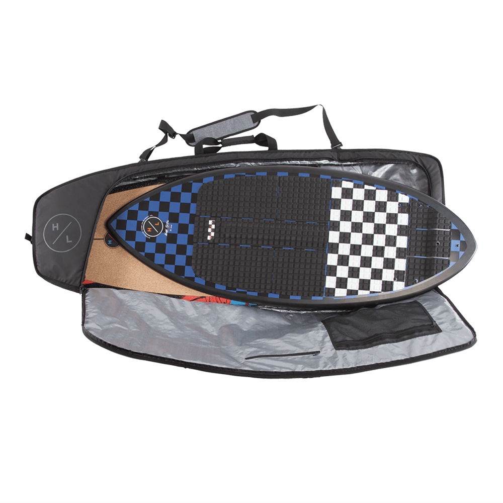 A Hyperlite Wakesurf Travel Bag designed for surfers and travel enthusiasts.
