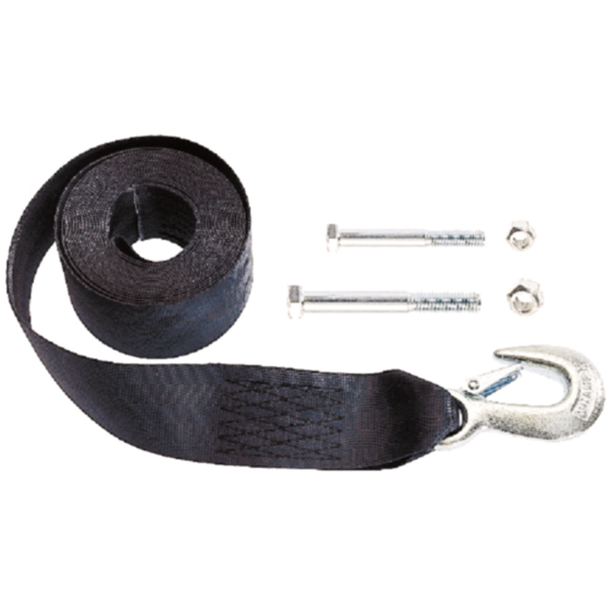 Winch Strap 2" x 20' with Mounting Bolt 2600 lb Break