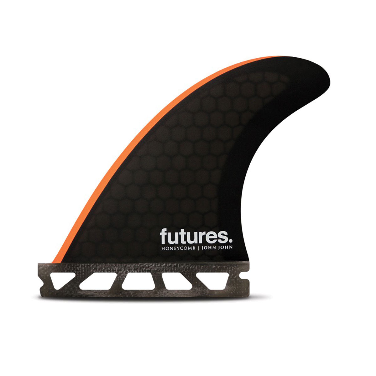 Futures Fins John Grom Honeycomb Thruster - Black/ Orange
