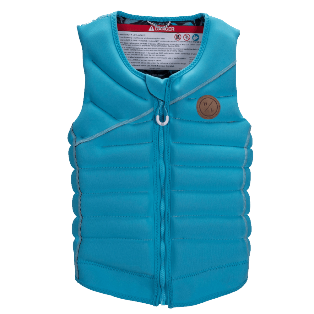The Hyperlite 2022 NCGA Women's Cadence Vest is a lightweight construction vest, designed with a slim look and featuring a brown zipper.