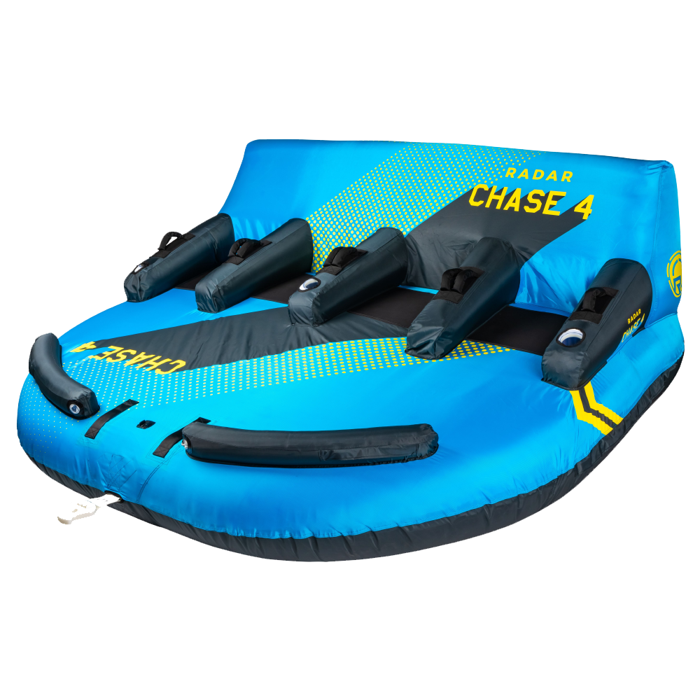 Radar Chase 4 Person inflatable tubes with cup holders.