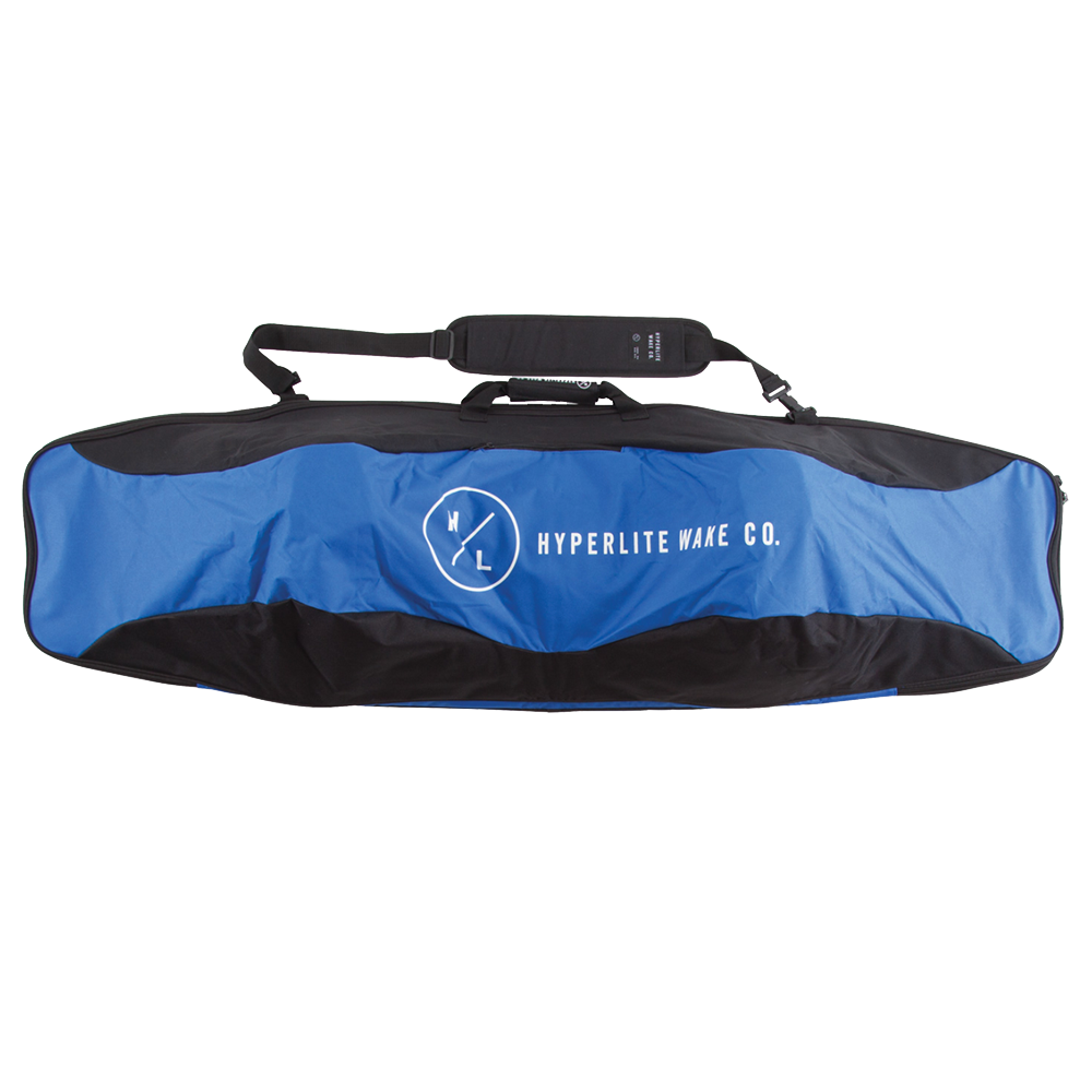A Hyperlite Essential Board Bag - Blue with bindings on a white background.