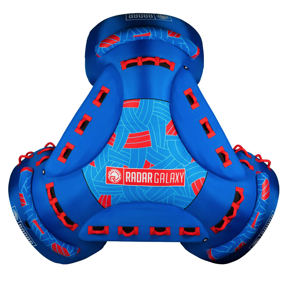 An oversized raft with a Radar Galaxy Tube-inspired design.