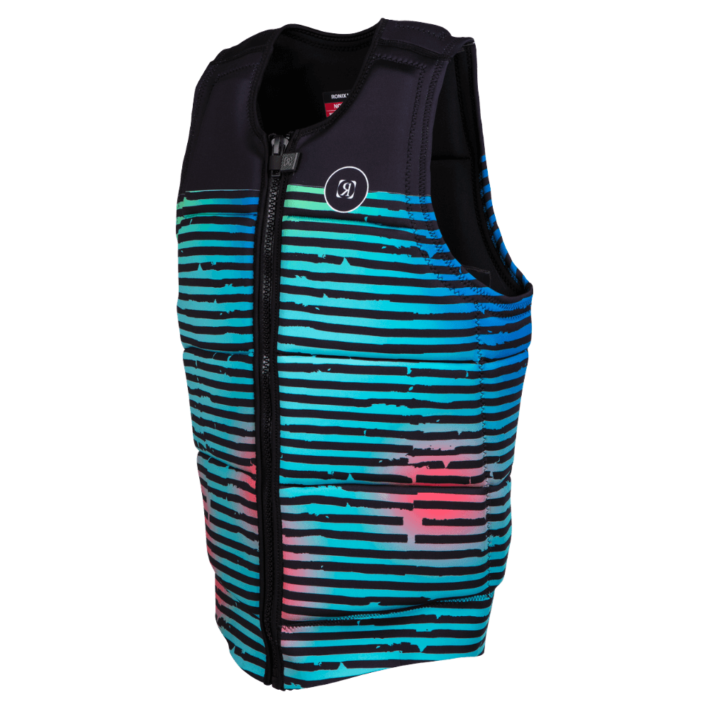 A Ronix 2024 Party CE Approved Impact Vest with a zipper.