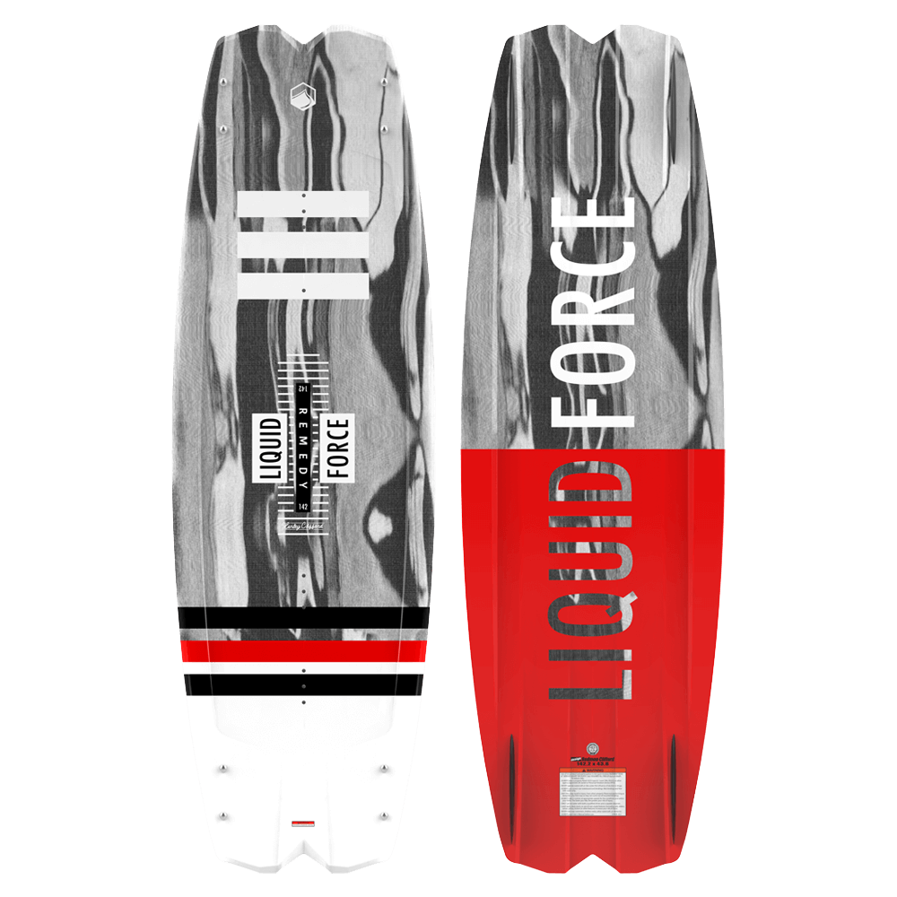 Liquid Force 2022 Remedy wakeboard offers exceptional speed and edge control for wakeboarders in the year 2019.