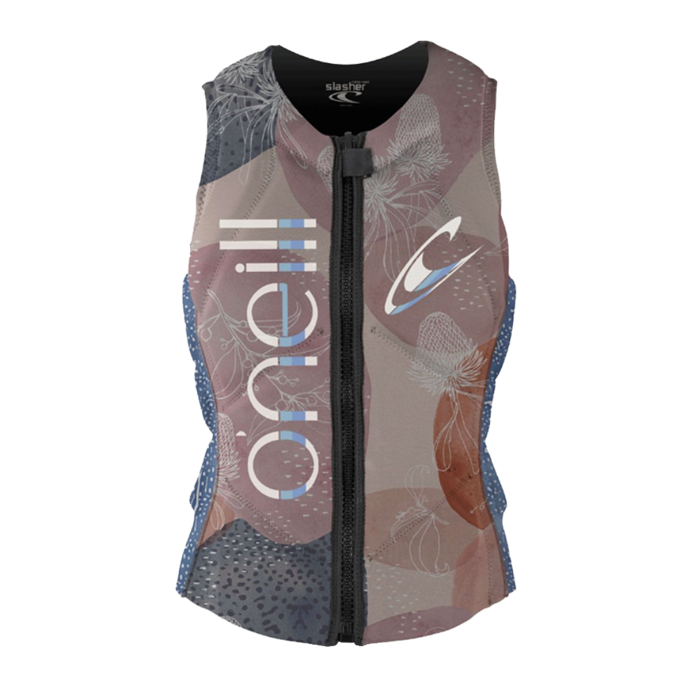 An O'Neill women's Slasher Comp Vest with a design featuring performance driven technology.